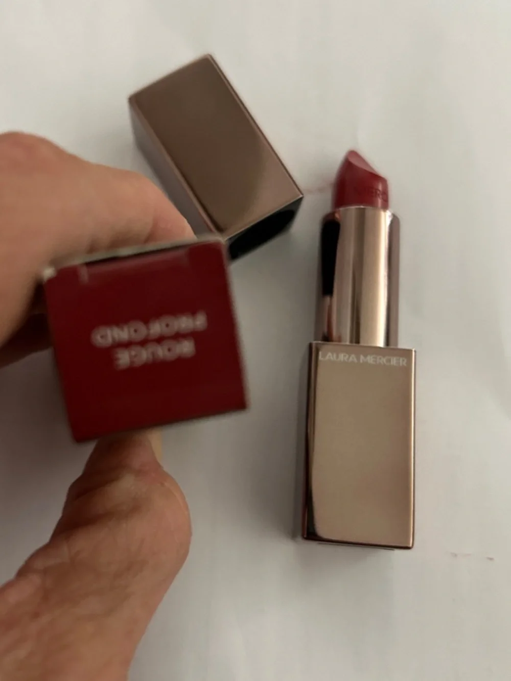 laura mercier Satin Rosewood Pink-Brown Lipstick
